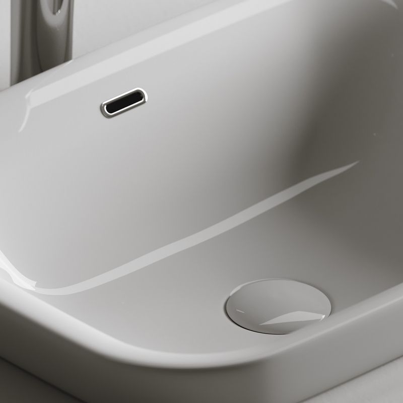 Раковина встраиваемая Ceramica Nova Element CN6041 58x40 (белый), без донного клапана