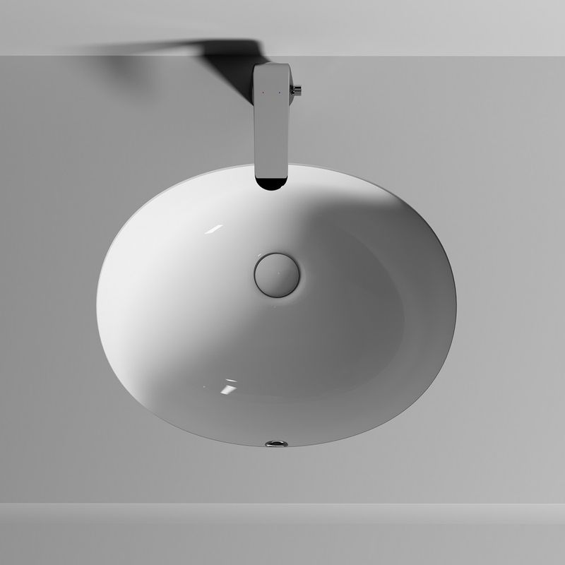 Раковина встраиваемая Ceramica Nova Element CN6042 50x40 (белый), без донного клапана