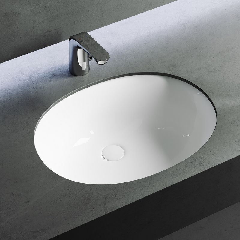 Раковина встраиваемая Ceramica Nova Element CN6043 56x43.5 (белый), без донного клапана