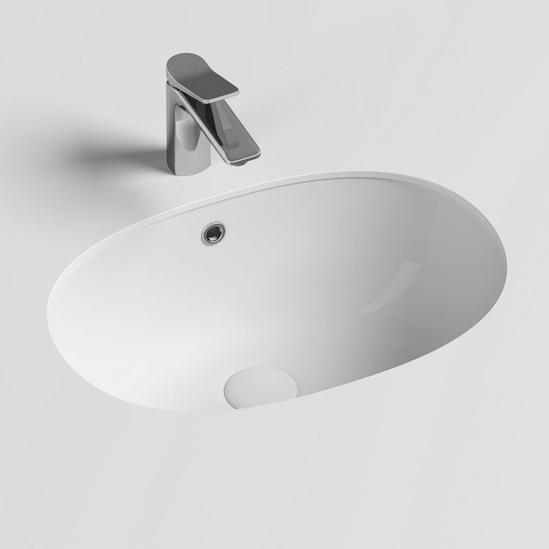 Раковина встраиваемая Ceramica Nova Element CN6044 57.5x38.5 (белый), без донного клапана