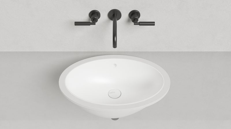 Раковина встраиваемая Salini Marea S-Sense 1101109GF 54.5x37.5x18.7 (покраска RAL полностью, глянцевый), без донного клапана