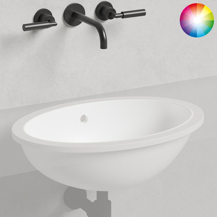 Раковина встраиваемая Salini Marea S-Sense 1101109GF 54.5x37.5x18.7 (покраска RAL полностью, глянцевый), без донного клапана