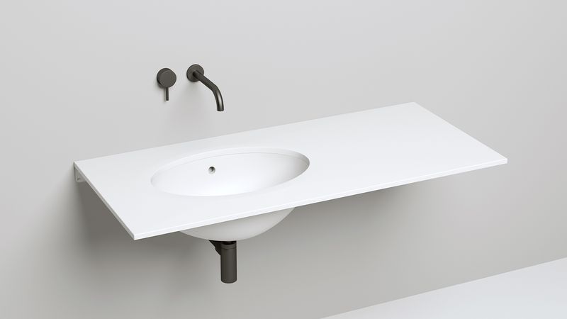 Раковина встраиваемая Salini Marea S-Stone 1101209M 54.5x39.4x18.2 (белый матовый), без донного клапана