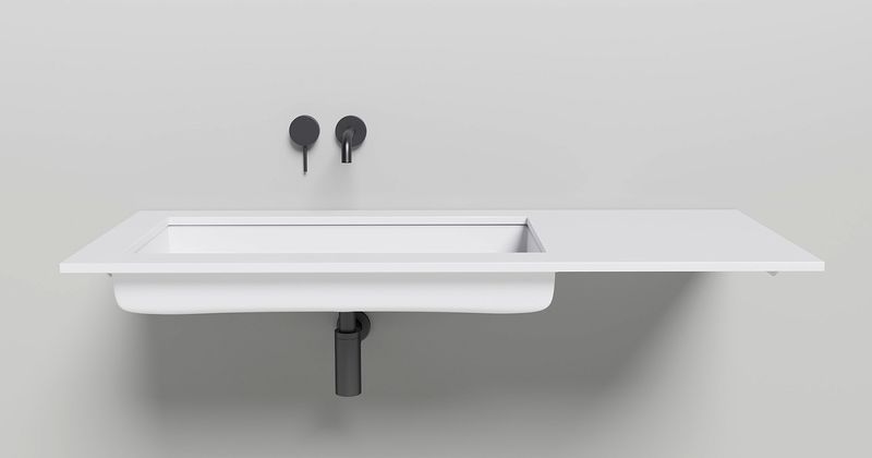 Раковина встраиваемая Salini Marea S-Sense 1802110G 74.7x40x13 (белый глянцевый), без донного клапана