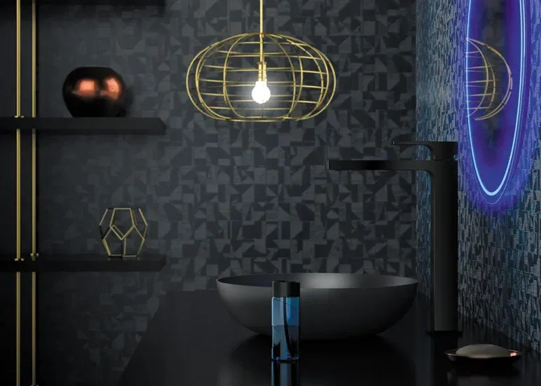 Смеситель для раковины Remer Absolute Matt Black AU11LNO (черный матовый)