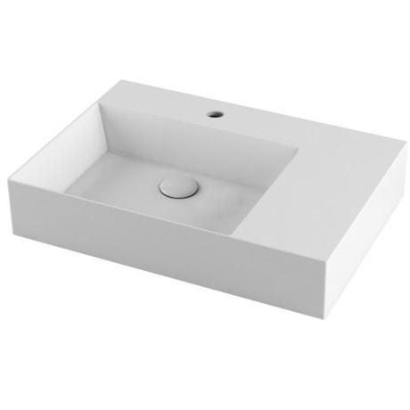 Раковина подвесная/накладная Azzurra Elegance Squared ELLP06545RQMBI/(EQA65M DX bi)*1 65х45