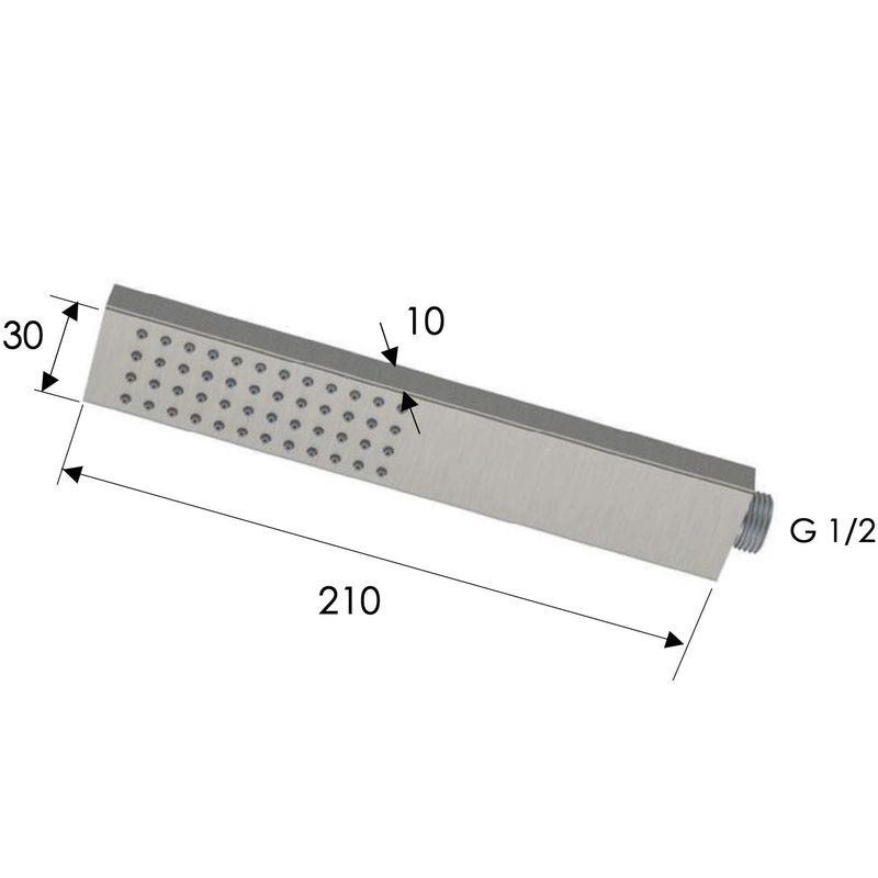 Ручной душ Remer Inox SS317RRX (сталь)