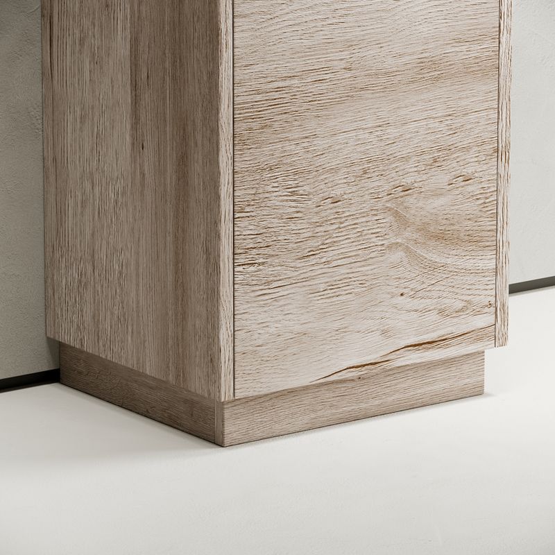 Шкаф-пенал напольный Sancos Либра напольная (Libra Floor) PLB35FEG 35x30x187 (дуб галифакс)