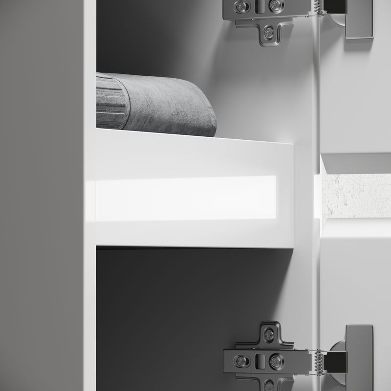Шкаф-пенал напольный Sancos Либра напольная (Libra Floor) PLB35FW 35x30x187 (белый глянцевый)