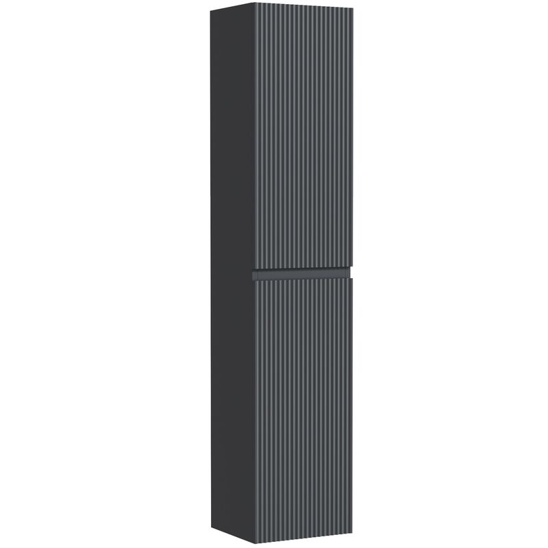 Шкаф-пенал Sancos Сноб Р (Snob R) PSNR35MDH 165х35х35 (темный матовый антрацит)