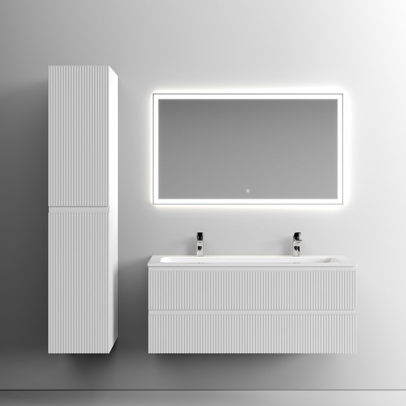 Шкаф-пенал Sancos Snob T / Сноб Т  PSNT35W 165х35х35 (белый матовый)