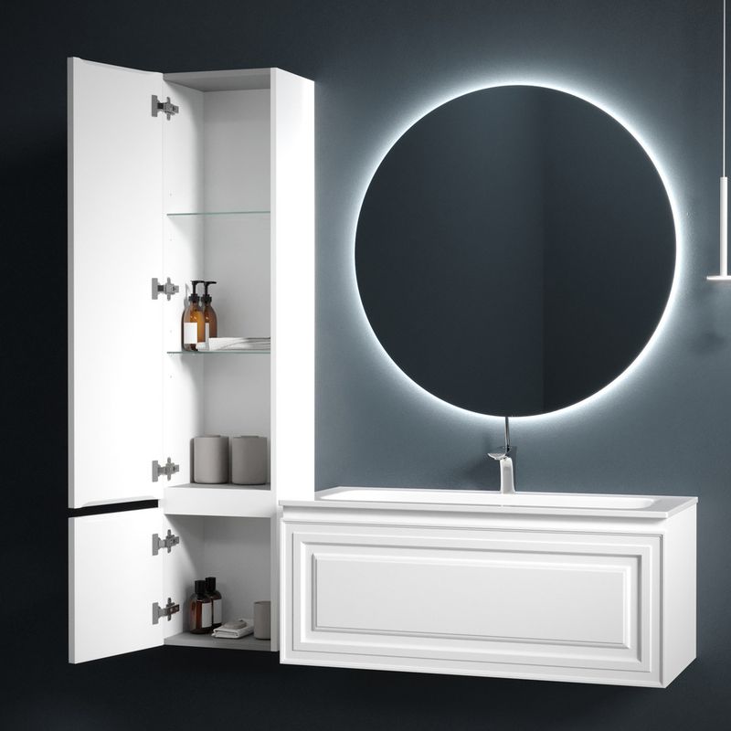 Шкаф-пенал Sancos Very PVR35LW 35х30х160 (Bianco), петли слева