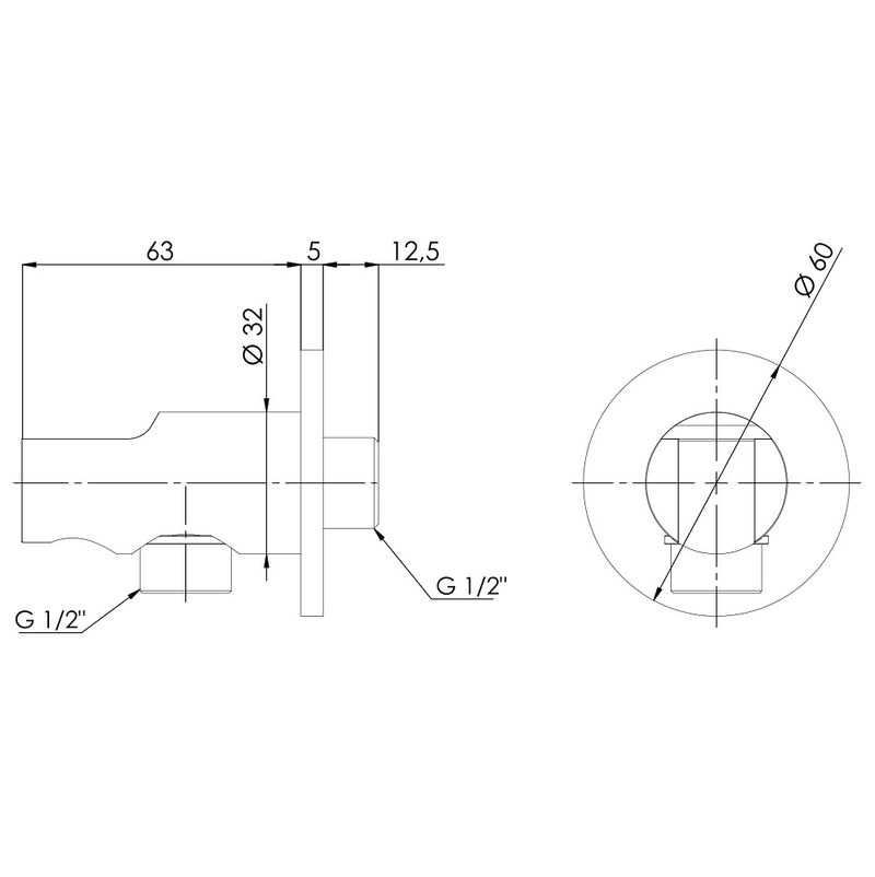 Шланговое подключение Remer Minimal 337MBG (золото брашированное)