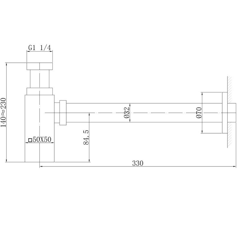 Сифон для раковины Abber Bequem AF0031G (золотой матовый)