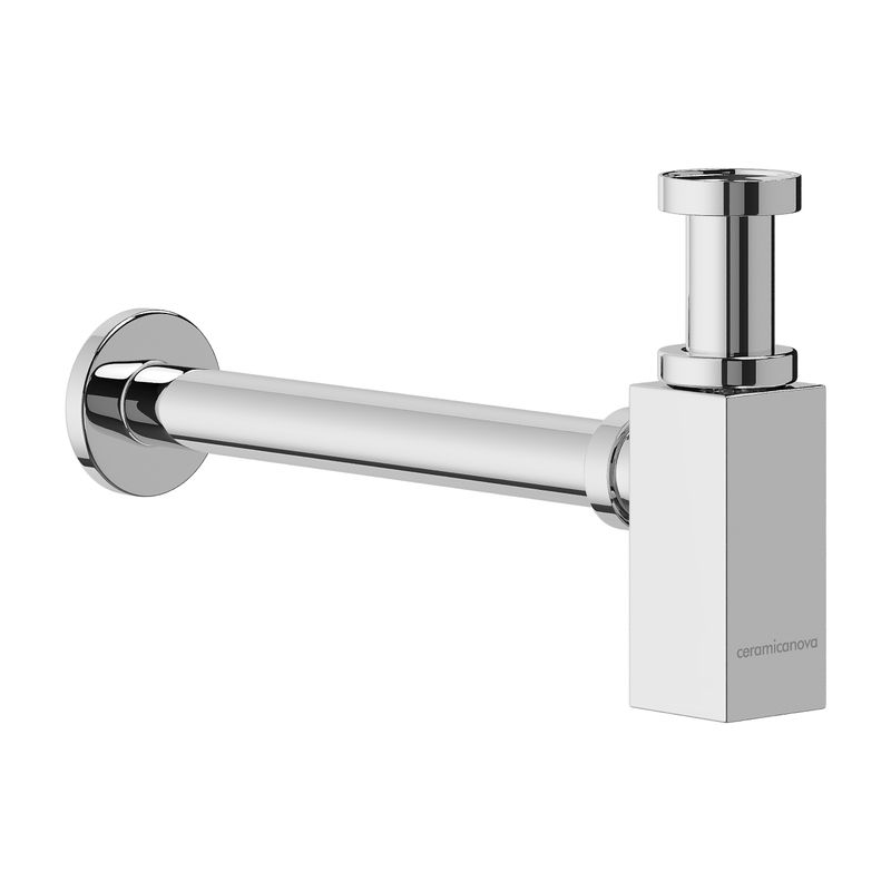 Сифон для раковины Ceramica Nova 70002CH (хром), с гидрозатвором