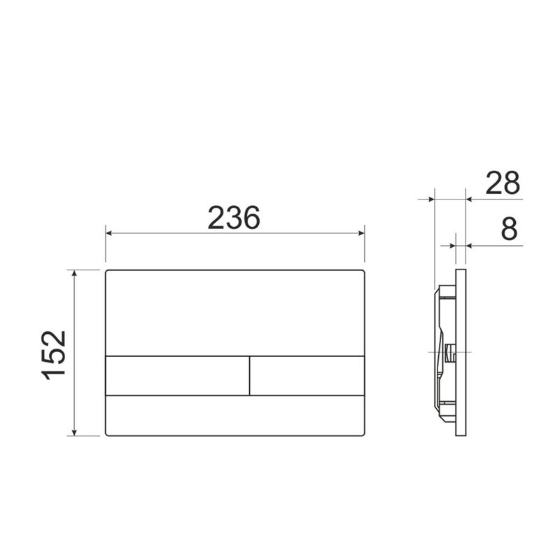 Система инсталляции для унитазов Ceramica Nova Envision CN1002W с кнопкой смыва Flat (белый) и креплениями
