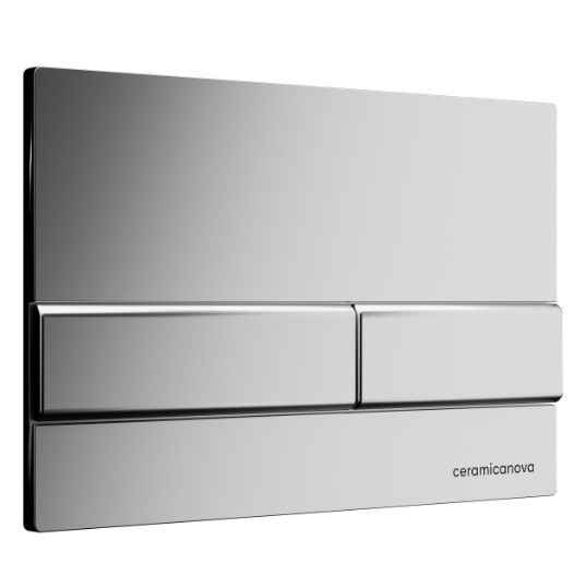 Система инсталляции для унитазов Ceramica Nova Envision CN1002M с кнопкой смыва Flat (хром матовый) и креплениями