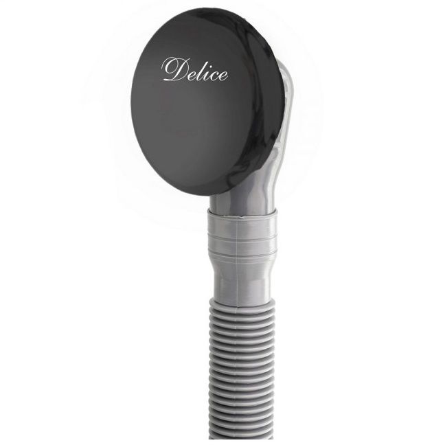Слив-перелив автомат Delice DLR000015 Черный матовый