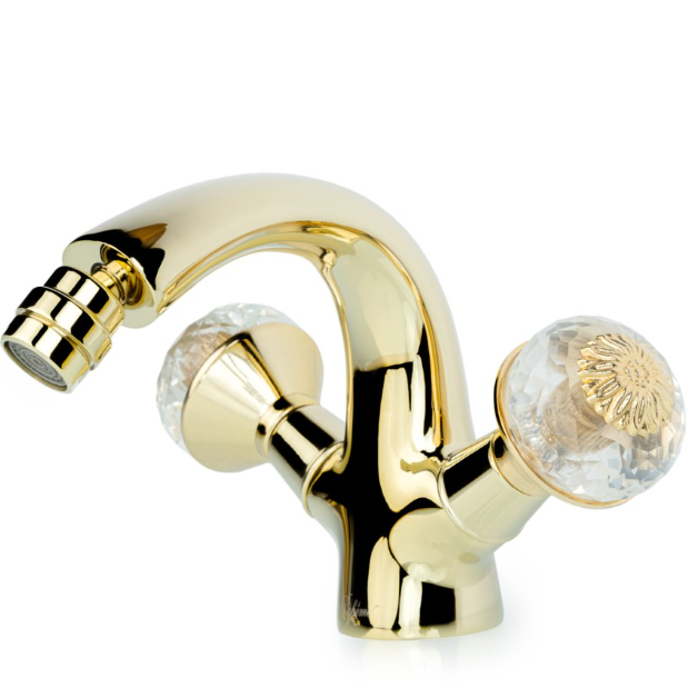 Смеситель для биде Boheme Tradizionale Oro Flora 296-FL (золотой)