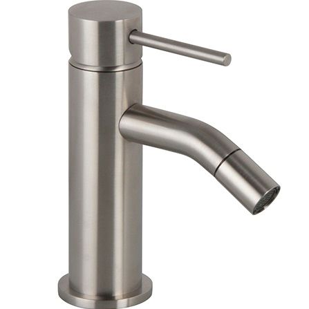 Смеситель для биде Fima Carlo Frattini Spillo Steel F3072INOX (нержавеющая сталь), с донным клапаном