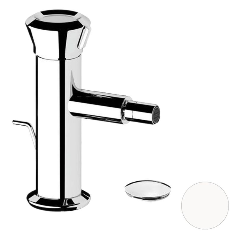 Смеситель для биде Remer Element ET20BO (белый матовый), с донным клапаном