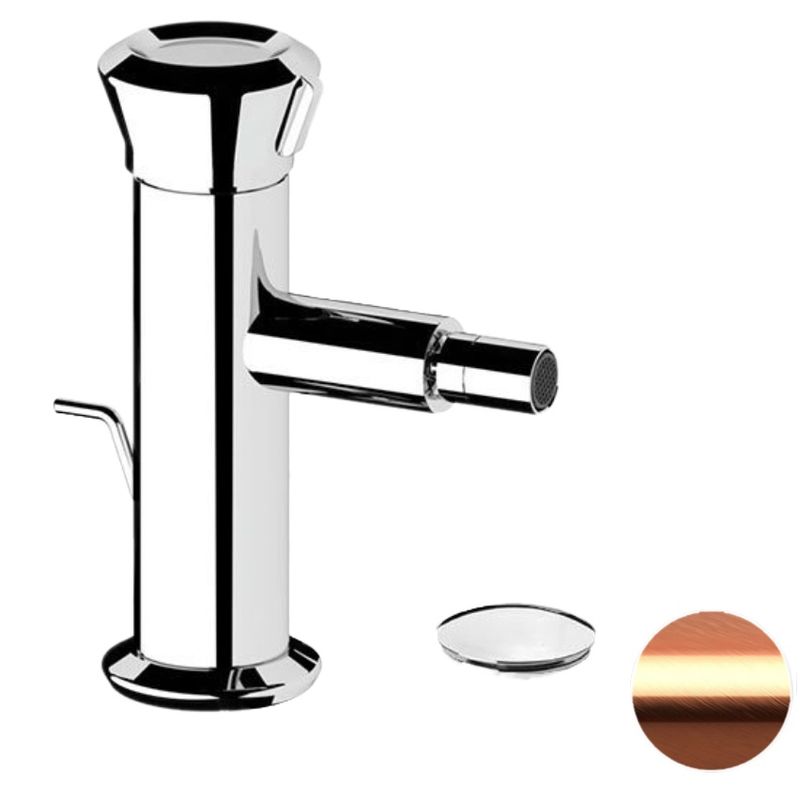 Смеситель для биде Remer Element ET20RP (медь брашированная), с донным клапаном