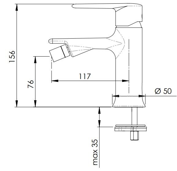 Смеситель для биде Remer Vanity V21 (хром)