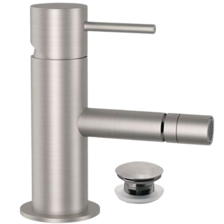 Смеситель для биде Remer X Style Inox SSX20B (сталь), с донным клапаном