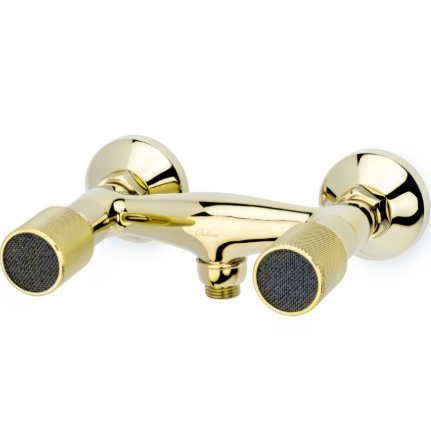 Смеситель для душа Boheme Tradizionale Oro 294-Royal/CRST black (золотой, черный)