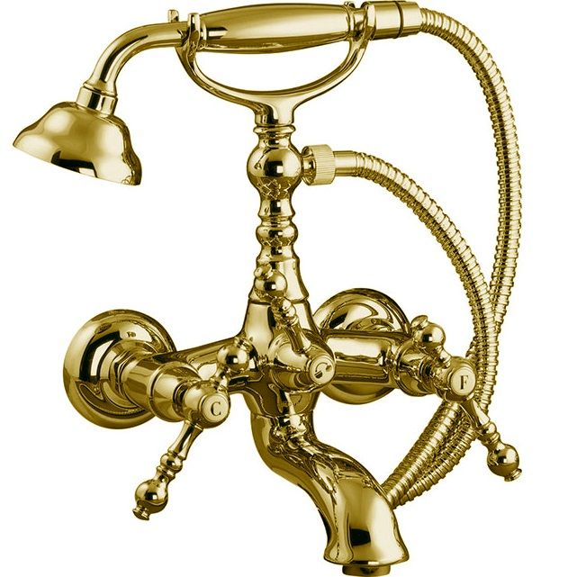Смеситель для душа Fima Carlo Frattini Epoque F5054OR (золотой), с душевым комплектом