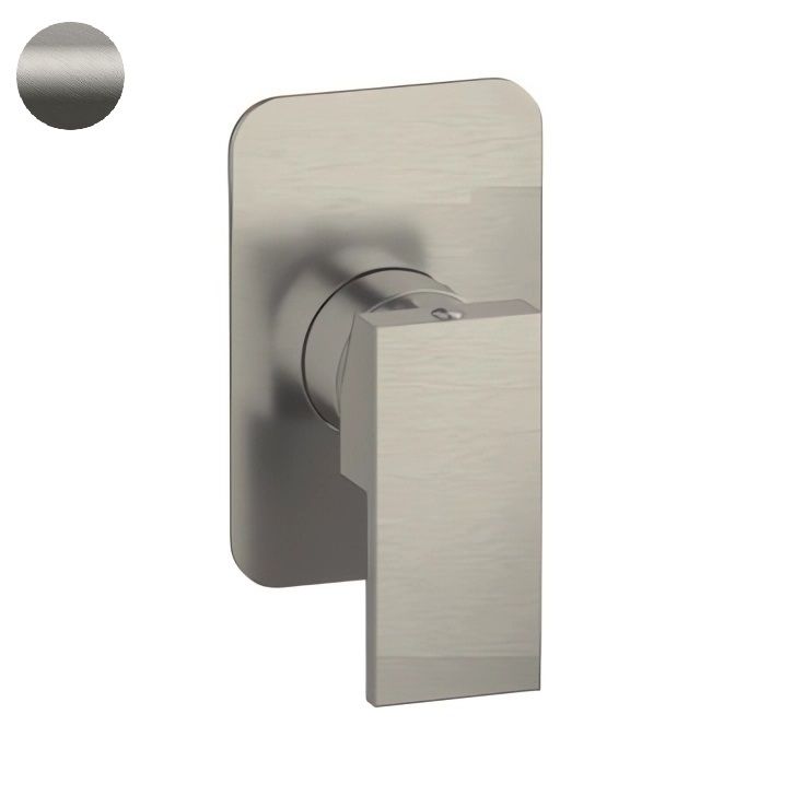 Смеситель для душа Remer Absolute Matt Brushed Nickel AU30NPO (никель брашированный матовый), скрытая часть в комплекте