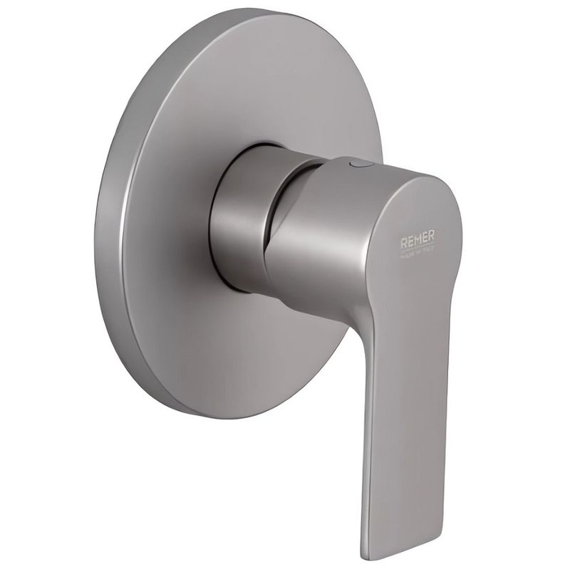 Смеситель для душа Remer Energy Matt Brushed Nickel EY30NPO (никель брашированный мат.), скрытая часть в комплекте