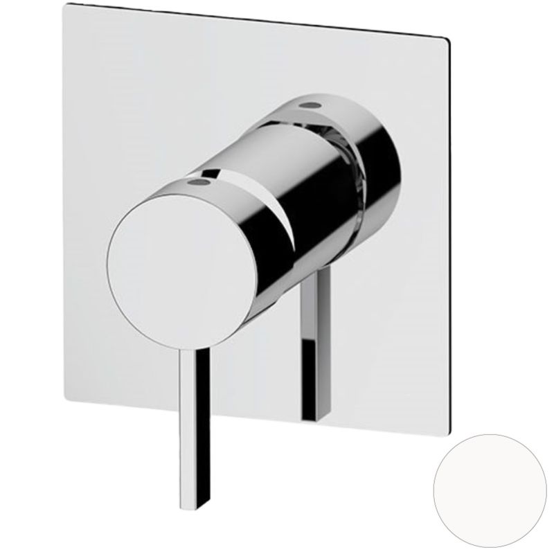 Смеситель для душа скрытого монтажа Remer Metrica MC30QBO (белый матовый)