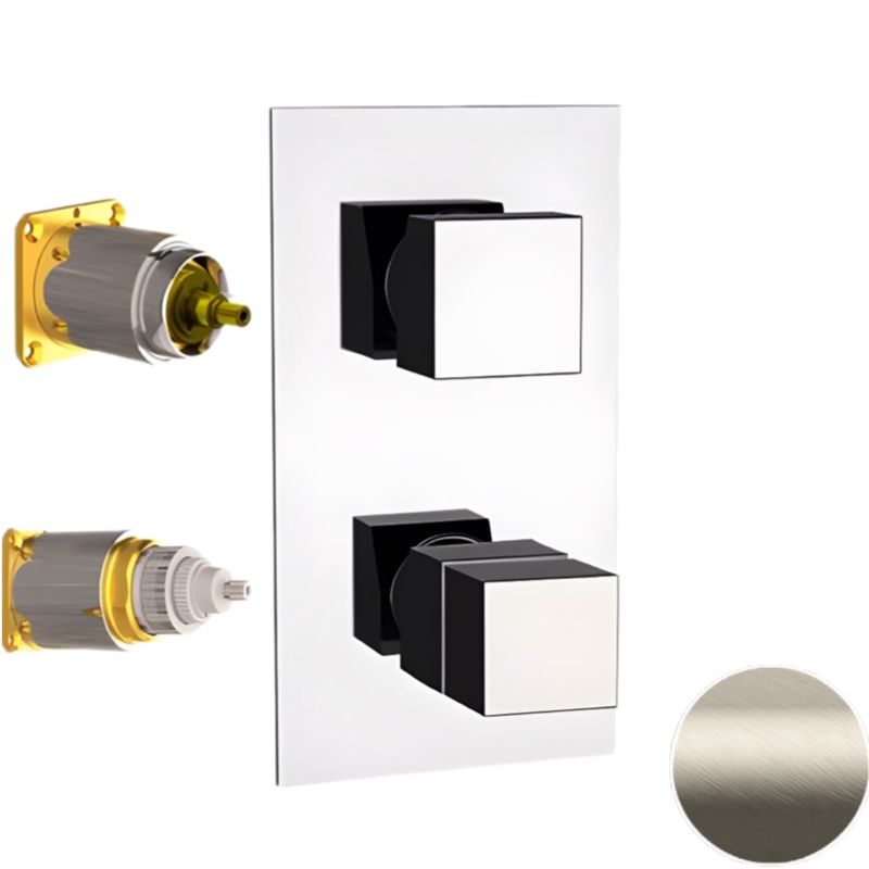Смеситель для душа Remer Q-Elegance QT92KBXV (сталь), с термостатом