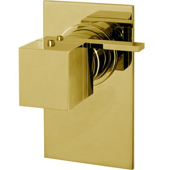 Смеситель для душа скрытого монтажа Fima Carlo Frattini Fimatherm F4049X1OR (золотой), с термостатом, 1 источник