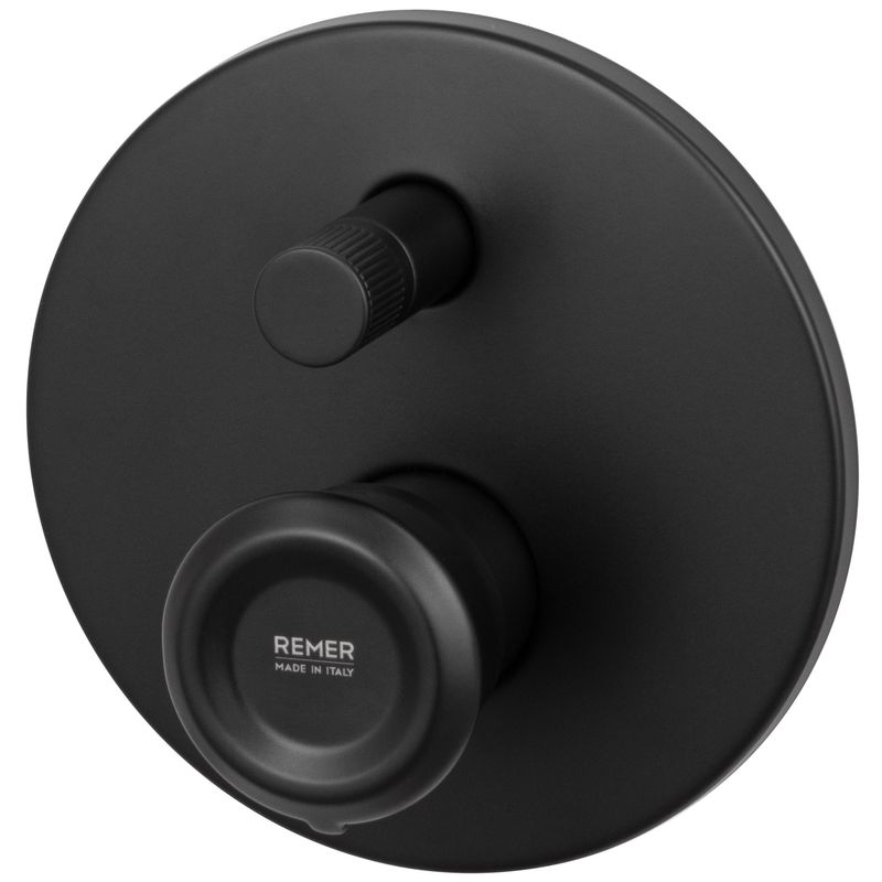 Смеситель для душа скрытого монтажа Remer Element ET09HNO (черный матовый)