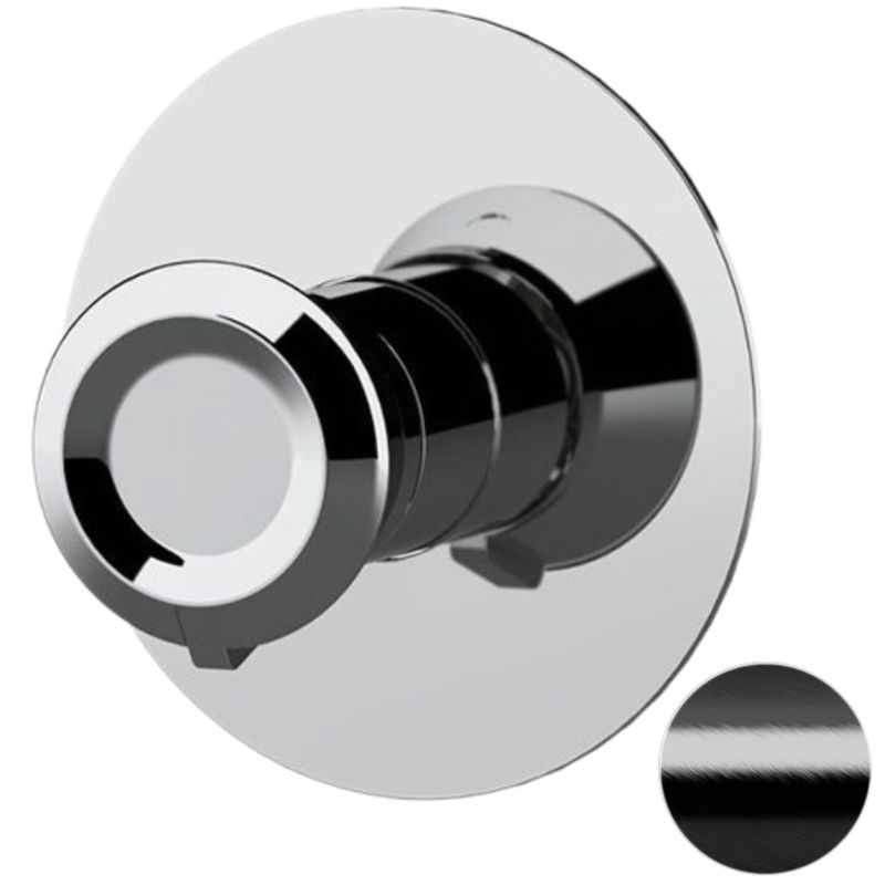 Смеситель для душа скрытого монтажа Remer Element ET30LCFP (черный брашированный хром) копия