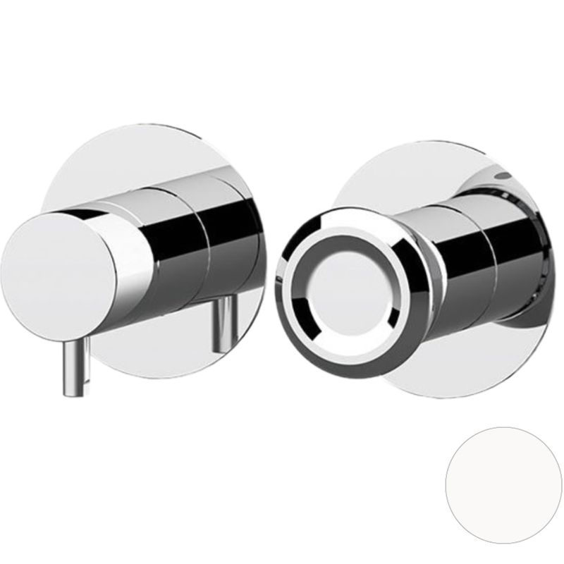Смеситель для душа скрытого монтажа Remer Element ET92ZPBO (белый матовый)