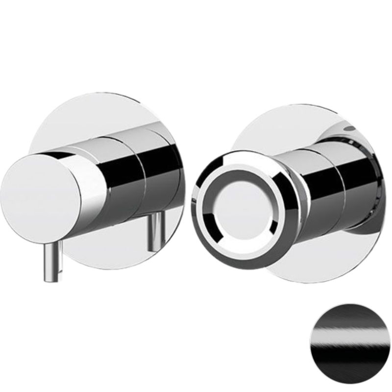 Смеситель для душа скрытого монтажа Remer Element ET92ZPCFP (черный брашированный хром)