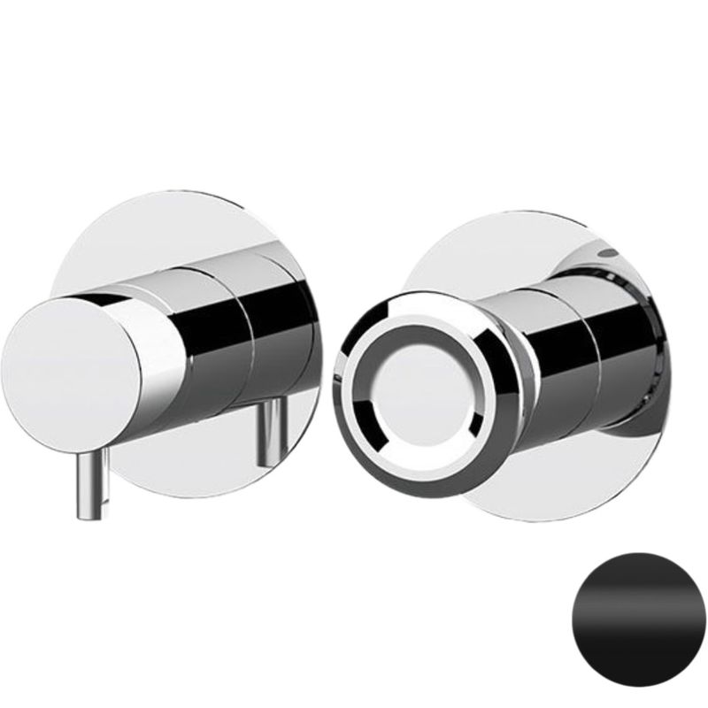Смеситель для душа скрытого монтажа Remer Element ET92ZPNO (черный матовый)