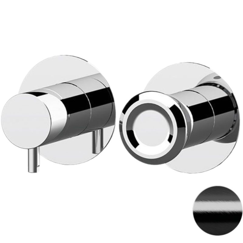 Смеситель для душа скрытого монтажа Remer Element ET93ZPCFP (черный брашированный хром)