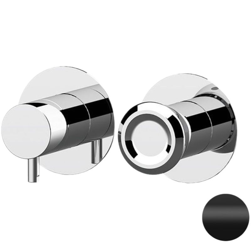 Смеситель для душа скрытого монтажа Remer Element ET93ZPNO (черный матовый)