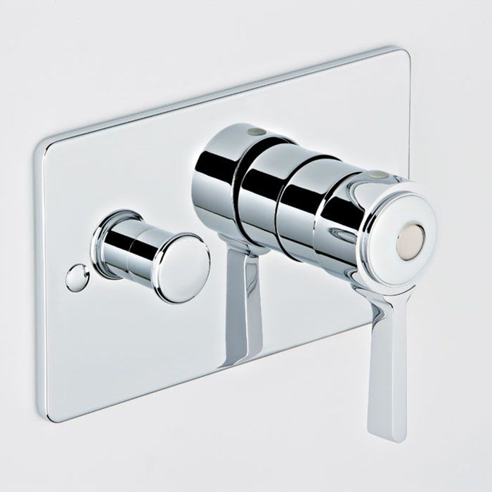 Смеситель для душа скрытого монтажа THG Capucine Vert Decor Platine A7E-A02-6550B (хром), на 2 источника