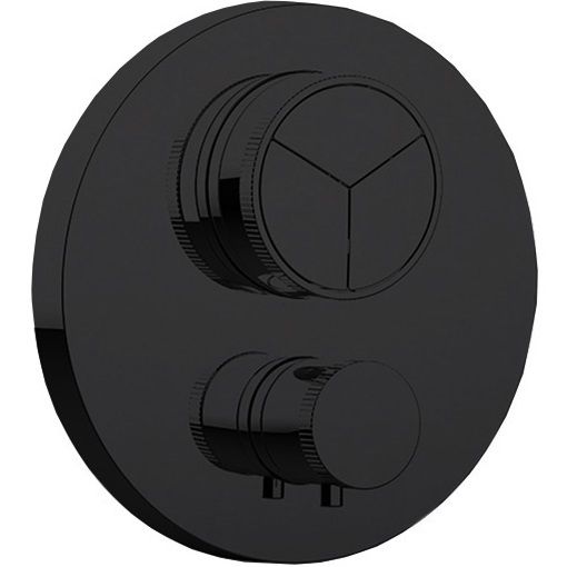 Смеситель для душа встраиваемый Almar Core E176633.MB (черный матовый), с термостатом