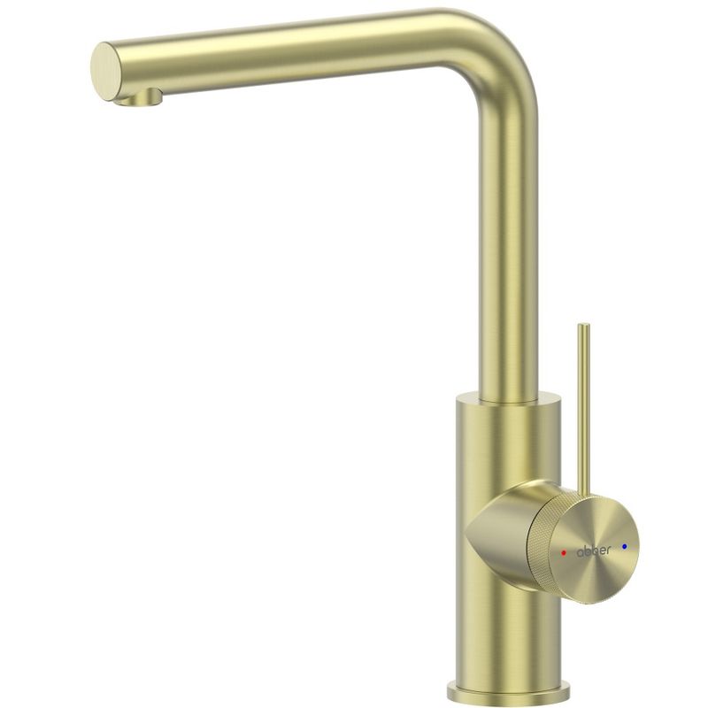 Смеситель для кухни Abber Emotion 316 AF8814BG (светлое золото брашированное)