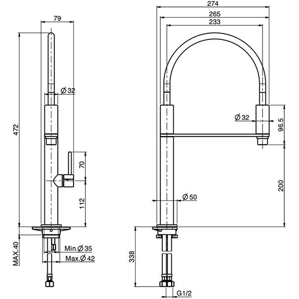 Смеситель для кухни Fima Carlo Frattini Kitchen F7047OR (золотой)