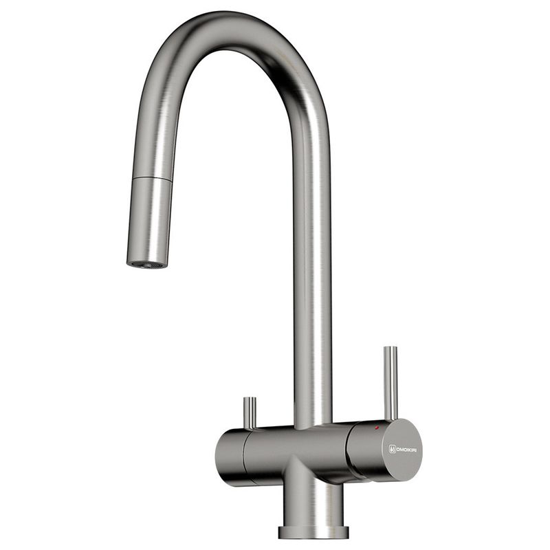 Смеситель для кухни Omoikiri Akita-S-BN 4994302 (нержавеющая сталь)