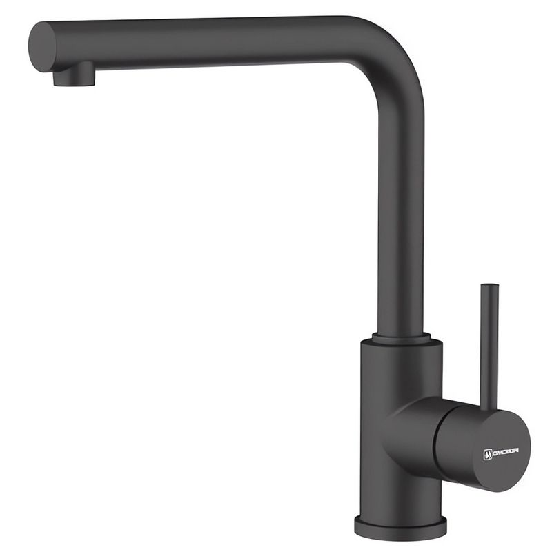 Смеситель для кухни Omoikiri Nakagawa-P-BL 4974307 (черный)