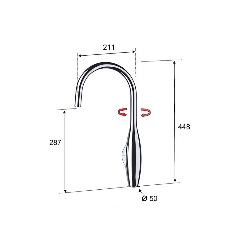Смеситель для кухни Remer Elegant BK722 (хром)