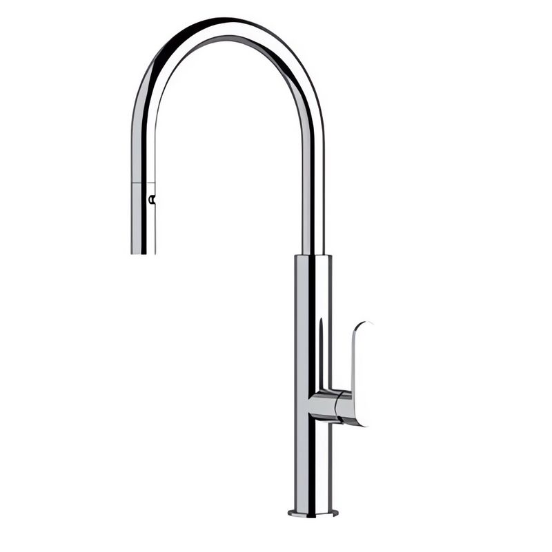 Смеситель для кухни Remer Elegant NK73 (хром), высота излива  29.5 см